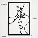 Painel Decorativo Feminino Vazado em Metal – Arte de Parede Moderna para Casa