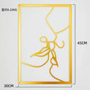 Painel Decorativo Feminino Vazado em Metal – Arte de Parede Moderna para Casa